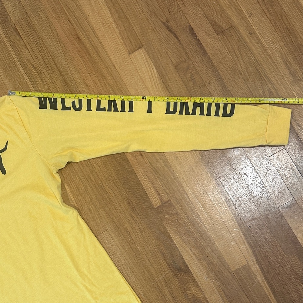 *last chance* Western T Brand | Women’s Yellow Long Sleeve Shirt - Picture 9 of 14